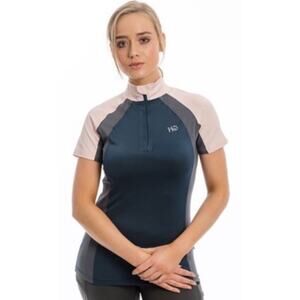 Horseware Ireland Aveen Technical Rosewater Stamina Short Sleeve 1/4 Zip Top